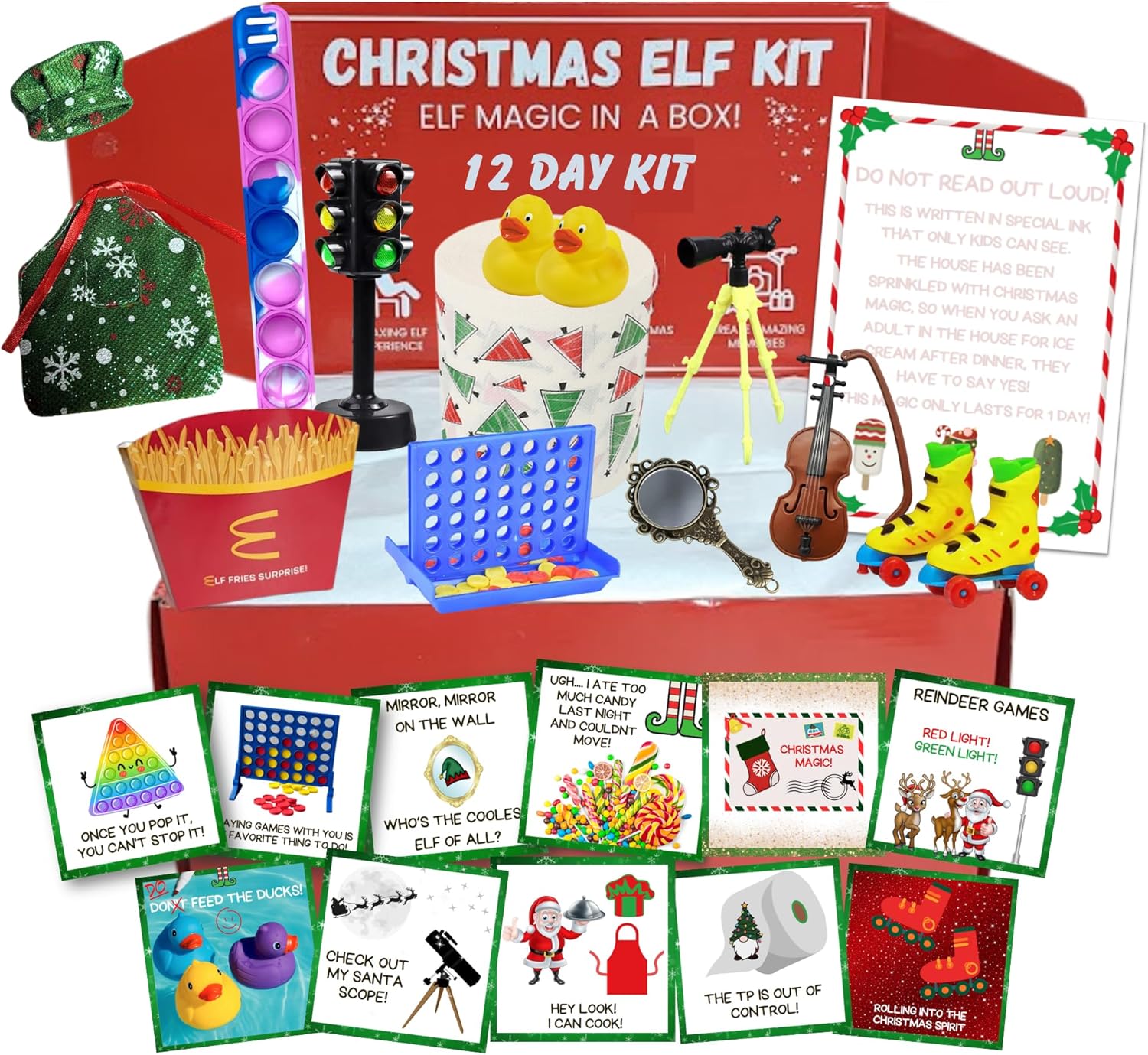 2024 Elf Kit for Christmas - 12 Days of Activities