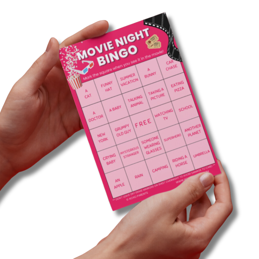 Movie Night Bingo Cards